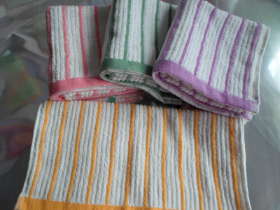 高陽毛巾廠家超低價供應 純棉條紋毛巾，品質與實惠并存